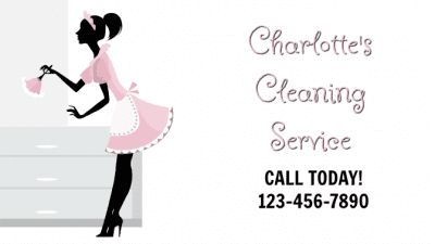 Stay Safe When Cleaning Solo, Provocative Ad, Charlotte's Cleaning Service