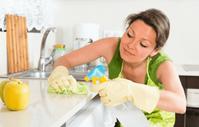 Unreliable Employees, Woman Cleaning Counter