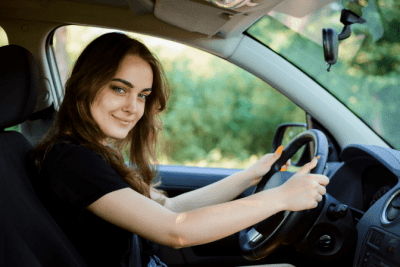 When Flyers Don't Work, Woman Driving Car