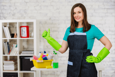 How to Get Your Cleaning Mojo Back, Happy Woman with Thumb Up