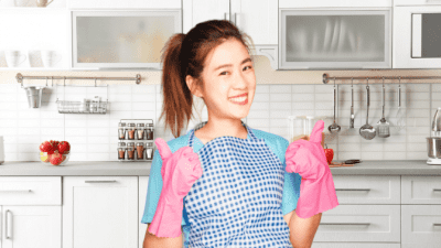 Logo Colors - What Do They Mean, Woman Cleaning in Blue Shirt