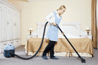 Is Niceness Killing Your Cleaning Business, House Cleaner Vacuuming