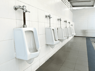 Cleaning Commercial Toilets, Bathroom Urinals