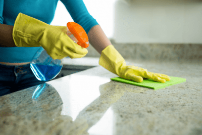 Disinfect as a Professional House Cleaner, Cleaning Counter