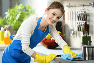 The Art of Asking Questions on a Cleaning Job, Woman Cleaning Stove