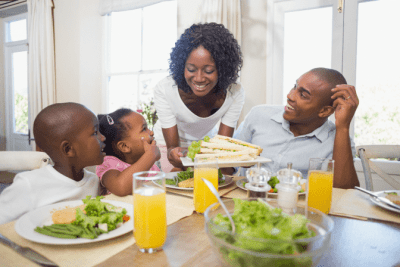 The Need to Pivot, Family Eating Dinner