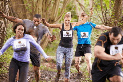 Employees That Don't Last 2 Weeks, Muddy Runners in Race
