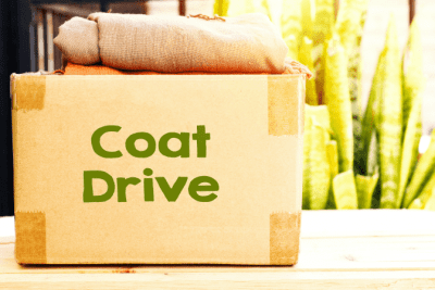 Facebook Friends With Your Customers, Coat Drive Box