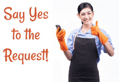 Facebook Friends With Your Customers, Woman with Phone, Say Yes to the Request