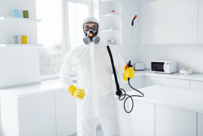 How COVID Changed House Cleaning Forever, Cleaner In Hazmat Suit