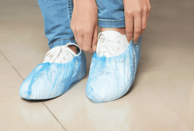 How COVID Changed House Cleaning Forever, Putting On Shoe Covers