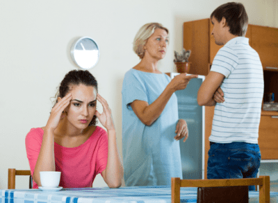 Feeling Guilty for Not Cleaning, Woman Upset Over Family Fighting