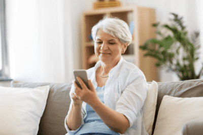 Gave His Power Away, Woman Looks at Phone