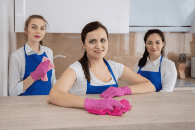 Head Cleaner to Head Lead, Three Women Cleaning