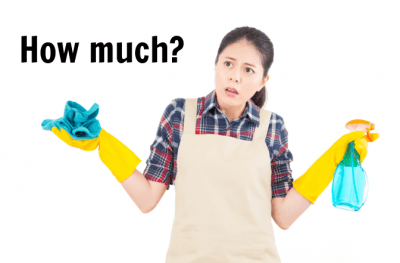 How Much to Clean an Apartment, Confused House Cleaner, How Much