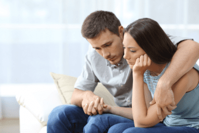 Self Doubt as a Business Owner, Man Consoling Woman