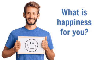 I Will Be Happy When, Man Holding Happy Face, What Is Happiness For You