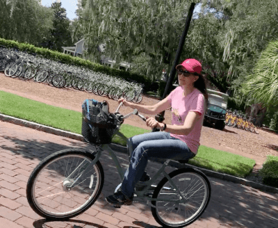 One Small Tweak, Angela Brown on Bike