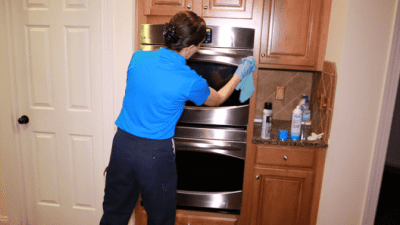 Why Uniforms Work, Angela Brown Cleaning Oven