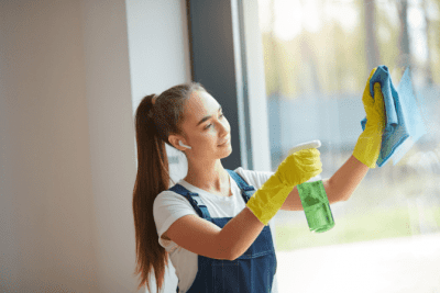 Resources for Cleaning, House Cleaner Cleaning Window