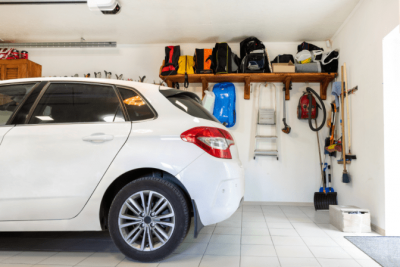 Organize Your Cleaning Car, Car in Garage