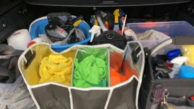 Organize Your Cleaning Car, Cleaning Cloths Sorted