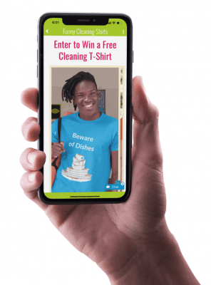 Smartphone Ready, Enter to Win a Free Cleaning T-Shirt