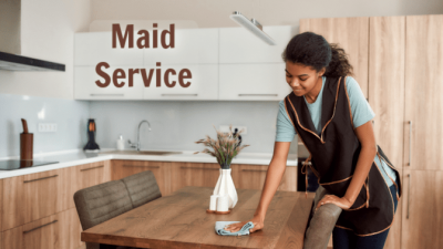 Housekeeping House Cleaning, Cleaning Table, Maid Service