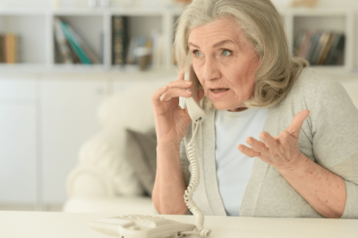 The Most Powerful Word, Worried Woman Talks on Phone